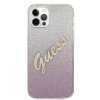 Guess GUHCP12MPCUGLSPI iPhone 12/12 Pro6,1 różowy/pink hardcase Glitter Gradient Script